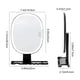 thumbnail image 3 of Espejo de maquillaje LED de pared para baño y ducha con antivaho, espejo de afeitar, estante de almacenamiento y ganchos. Espejo de tocador colgante para hombres y mujeres. Espejo de cristal., 3 of 6