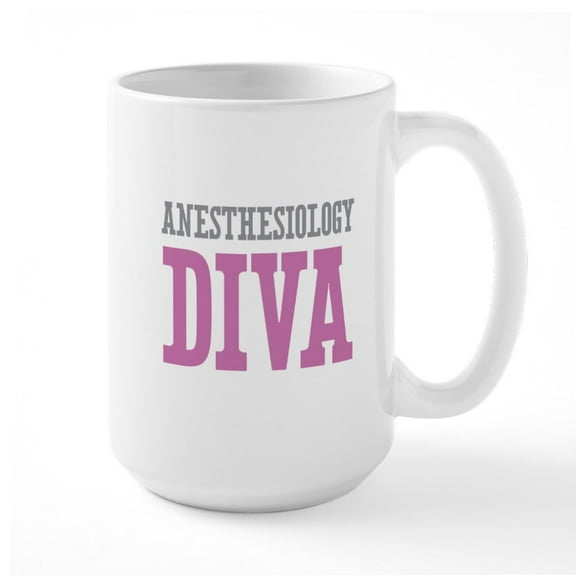 CafePress - Anesthesiology DIVA Mugs - 15 oz Ceramic Large White Novelty Mug