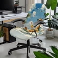 thumbnail image 2 of POLERO Beach Giraffe Print Stretch All-in-One High Back Computer Chair Cover, Removable Brushed Elastic Fabric Office Chair Cover for Home Office, 2 of 7