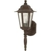 Nuvo Lighting Cornerstone 1 Light Old Bronze with Clear Seed Wall Lantern