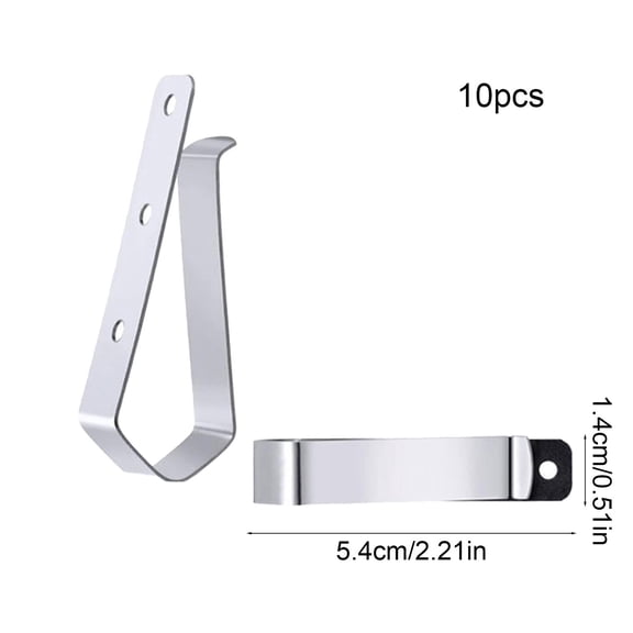 10-Pack Visor Clip for Garage Door Remote Opener Replacement Stainless Steel Hook for Car Sun Visor Clips Holder for Easy Installation and Secure Storage