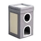 thumbnail image 1 of Árbol para gatos multifunción, silla y nido para gatos 2 en 1, torre de actividades lateral para gatos con tabla de agarre de sisal y tapetes lavables Rojo Verde, 1 of 5