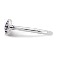 thumbnail image 3 of 925 Sterling Silver Amethyst Stackable Ring Birthstone February Gemstone, 3 of 8