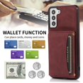 thumbnail image 2 of ELEHOLD Leather Wallet Case for Samsung Galaxy S23 Plus Case, Galaxy S23 Plus Wallet Case with PU Leather Card Pockets Back Flip Cover,Winered, 2 of 5