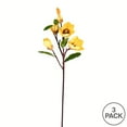 thumbnail image 2 of Vickerman 28 Pouces Magnolia Stem en Tissu Jaune (Ensemble de 3), 2 of 3