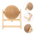thumbnail image 2 of Shisuyan Cat Scratcher Toy Cat Scratching Globe Toy Cat Grinding Claw Toy Rabbit Chewing Toy, 2 of 9