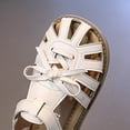 thumbnail image 5 of Sopiago Girls Sandals Closed-Toe Flower Summer Dress Shoes for Girls Beige,13.5 (Little Kid/Big Kid), 5 of 7