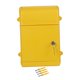 thumbnail image 1 of Buzón de correo montado en la pared, buzón para dejar llaves, buzón exterior para casa de bloqueo, poste colgante para urna electoral Amarillo, 1 of 9
