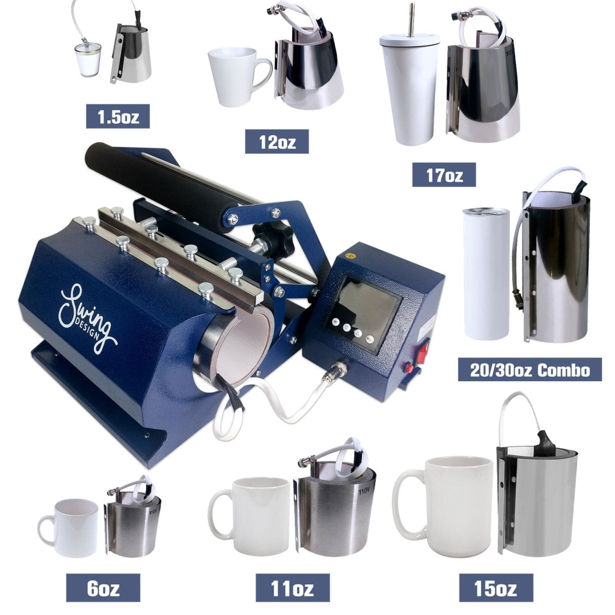 Brother SP-1 Sublimation Printer with 7-in-1 Tumbler Heat Press Bundle