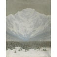 thumbnail image 2 of Ferdinand Katona 20x24 Gold Ornate Framed and Double Matted Museum Art Print Titled - The High Tatras in Winter (1900-1910), 2 of 4