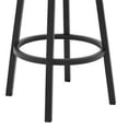 thumbnail image 4 of Home Square Swivel Barstool with Metal Frame in Gray and Black - Set of 3, 4 of 5