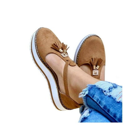 

Lacyhop Women s Summer Tassel Sandals Ladies Outdoor Casual Comfy Flat Shoes