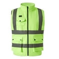 thumbnail image 3 of Txeol Heated Mens High Visibility Winter Coat USB Charging Sleeveless Jackets Outdoor Work Thermal Heated Vest,Green,XXXXL, 3 of 8
