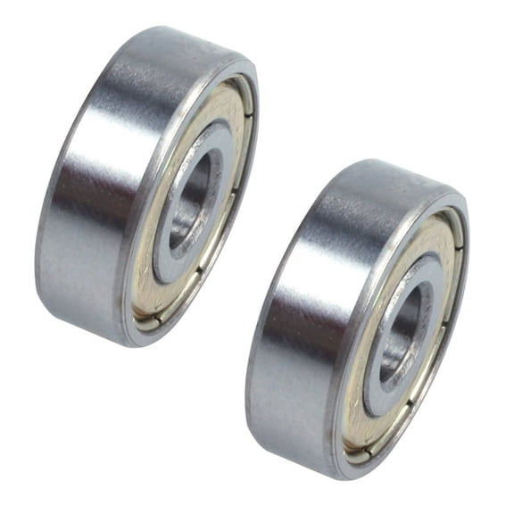2X Silver Metal 627Z Deep Groove Bearing Bearing 7mm x 22mm x 8mm