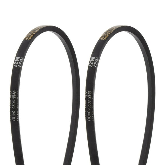 Uxcell 2Pcs M-27 Rubber V Belt Drive Transmission Belt 27" Pitch Girth 10mm Width 5.5mm Height JIS Standard Power Belt