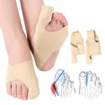 thumbnail image 1 of 1 Pair Bunion Corrector Soft Breathable Bunion Relief Cushion Toe Straightener, 1 of 10