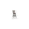 thumbnail image 2 of Room Designs Set of 2 Swivel Stools Grey/Dark Brown Contemporary Round, 2 of 3