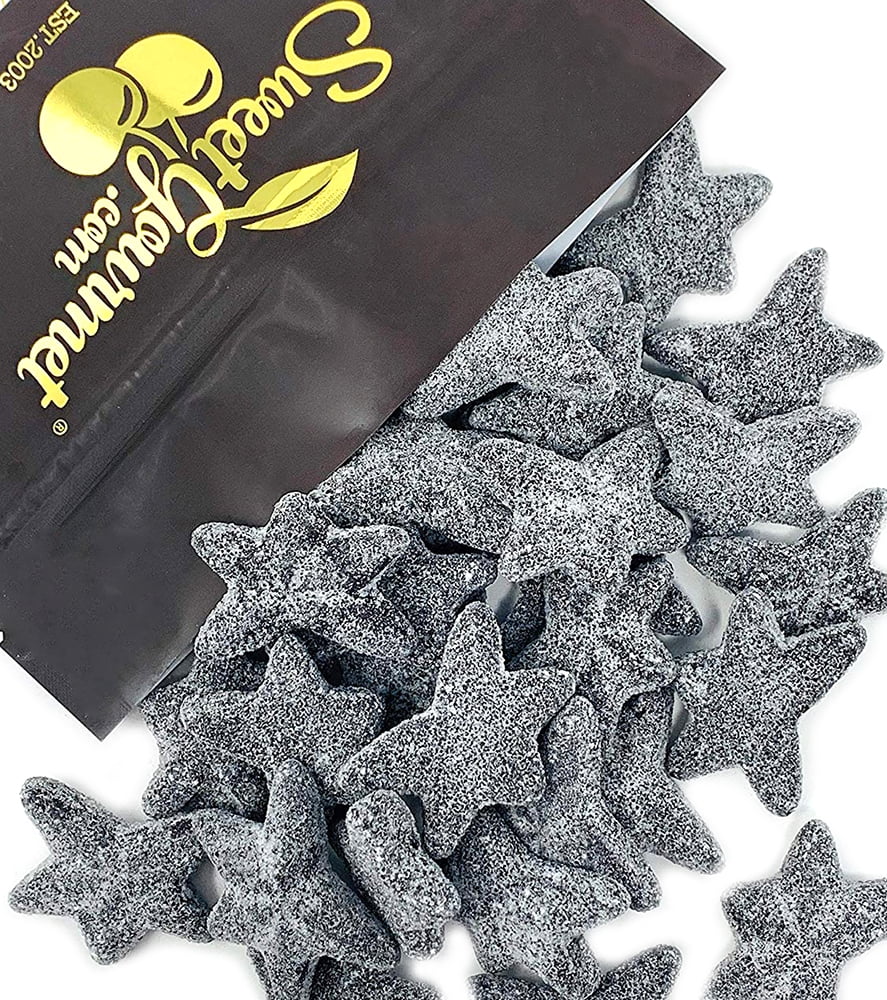 SweetGourmet Extra Salty Starfish Licorice | Dutch Super Sea Salty Stars | 2 Pounds