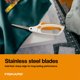 thumbnail image 3 of Fiskars - Tijeras de tela de fácil acción, cuchillas de acero inoxidable para cortes de precisión, mango doblado asistido por resorte, 3 of 8