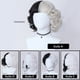 thumbnail image 5 of Peluca Blanca Y Negra, Disfraz De Cosplay, Pelo Sintético Para Mujer, Pelo Corto Para Juego De Rol Para Cosplay, Fiesta De Navidad Y Halloween Advancent CE007669-05, 5 of 6