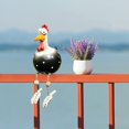 thumbnail image 1 of Estatua de pollo, escultura artesanal de resina para jardín, decoración de adorno, escultura de gallina al aire libre, 8,5*16*28CM TUNC Sencillez, 1 of 4