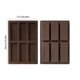 thumbnail image 3 of Molde de chocolate con sílice | Paquete de 2 moldes flexibles para hornear | Silicona de grado alimenticio | Horno microondas apto para congelador | Marrón | 26x17x1,5cm | Bandeja de confitería, 3 of 6