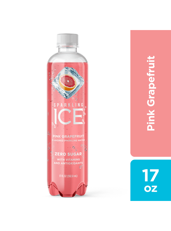 Sparkling Ice Naturally Flavored Sparkling Water, Pink Grapefruit 17 Fl Oz
