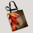 thumbnail image 2 of ABPHQTO Autumn Leaves Over Old Wood Canvas Bag Reusable Tote Grocery Shopping Bags Tote Bag 14x16 inch, 2 of 2