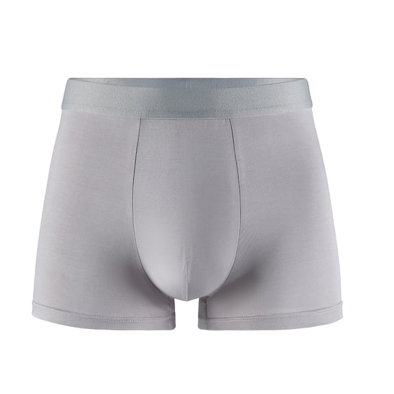 Men's Essential Boxer Brief, U-Convex Pouch Underwear for Men Dark Gray S