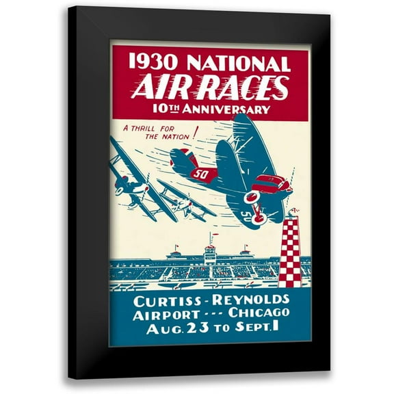 Unknown 11x14 Black Modern Framed Museum Art Print Titled - National Air Races 1930