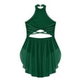 thumbnail image 4 of Zaldita Kids Girls Shiny Ballet Dance Figure Skating Dress Modern Contemporary Dance Dress Lyrical Dance Costume A Green 14, 4 of 6