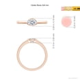 thumbnail image 3 of ANGARA Lab Grown East-West Oval Diamond Solitaire Ring for Women in 14K Rose Gold (Size-6x4mm| Color-F-G| Clarity-VS) | April Birthstone, Anniversary, Jewelry Gift for Women | Lab-Grown Diamond Ring, 3 of 5