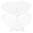 thumbnail image 6 of FUTUREORYY Dessert Tray Snacks Display Stand White Pp 1Pcs 11.2X9.9X8.7In, 6 of 7