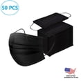 thumbnail image 1 of Black Disposable face mask (Necano) 50cts, 1 of 2