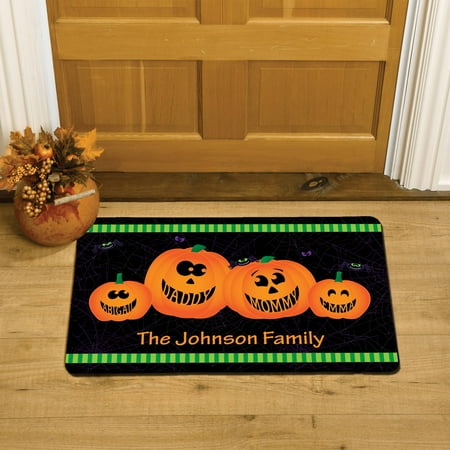 Personalized Stacked Pumpkins Doormat