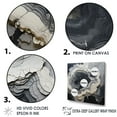 thumbnail image 3 of Designart "Monochrome Geode Tranquility II" Spiritual Stone Canvas Wall Art, 3 of 7