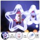 thumbnail image 4 of Luces de cortina para interior, luz colgante para ventana, anillo de 10 estrellas con adornos navideños, Control remoto USB, decoraciones de luces de ventana de 9,8 pies, 4 of 5