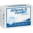 thumbnail image 2 of Attends Healthcare Products 40013100 White Extra Large Care Adult Moderate-Absorbent Incontinence Brief, Pack of 60, 2 of 3