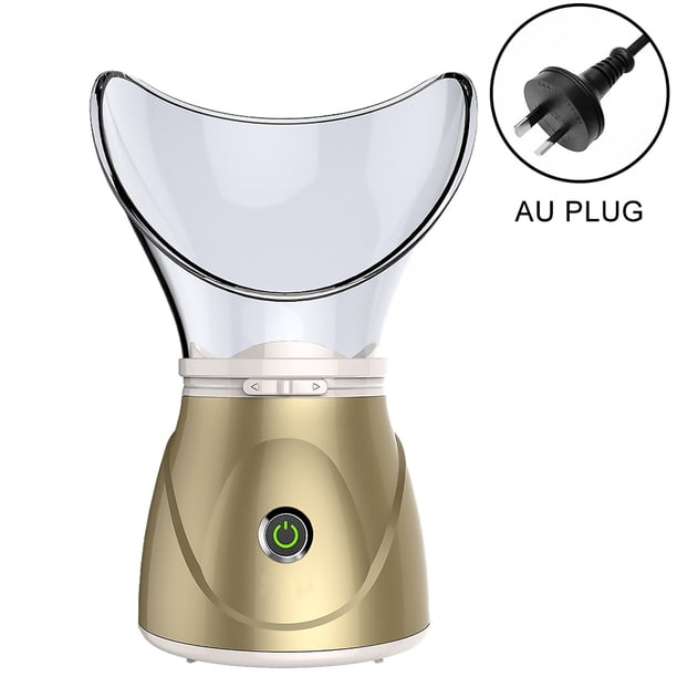 Vaporizador facial, rociador de niebla humectante para la piel, poros faciales, limpiador profundo, vapor térmico, enchufe AU, dorado Yuarrent CE1757-12B