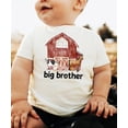thumbnail image 3 of Big Brother Barn Farm Animals Shirt for Sibling Reveal Baby Announcement Outfits Natural Shirt Youth Small, 3 of 5