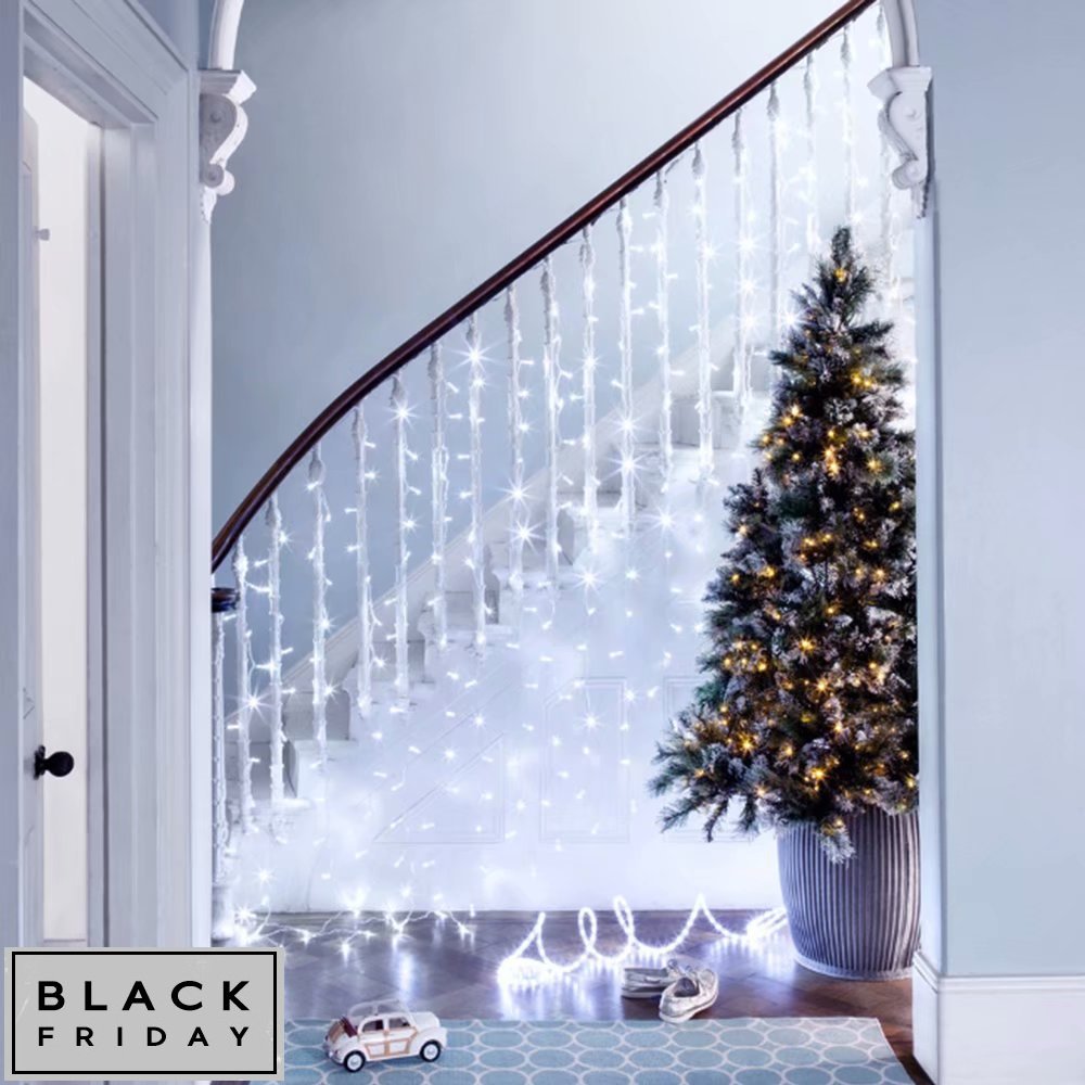 TORCHSTAR Extendable LED Icicle Lights for Wedding, Pure White