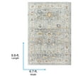 thumbnail image 3 of Livabliss Area Rugs for Living Room, 7x9 Beckham Traditional Medium Gray Rug, Bedroom Dining Room Home Decor Stain Resistant Carpet (6'7" x 9'6"), 3 of 6