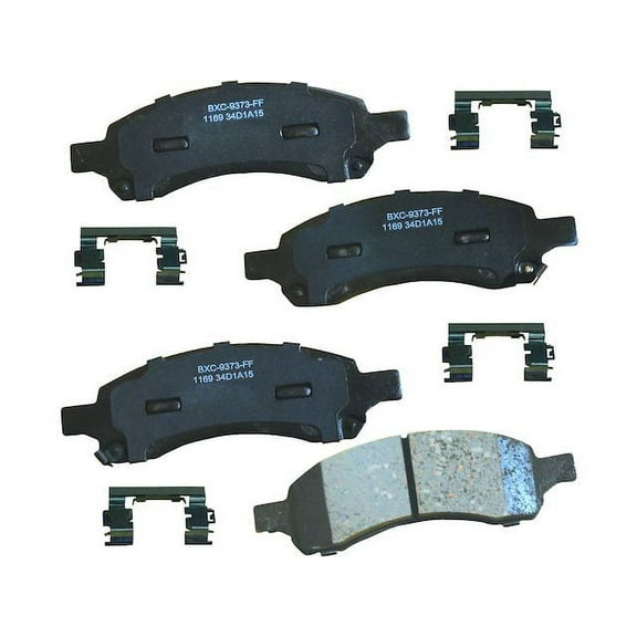 Front Brake Pad Set - Compatible with 2006 - 2009 Chevy Trailblazer 2007 2008