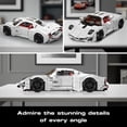 thumbnail image 3 of Sport Car Model, Clasic Racing Car Building Blocks Kit with 1423 Pieces, Construction Vehicle Toy, Collection Set for Adult, 3 of 5
