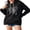 Black, variant on EYIIYE Women Long Sleeve Hoodie Ladies Embroidery Cobweb Heart Hooded Sweatshirt Loose Pullover Fashion Cool Casual Tops Streetwear