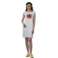 thumbnail image 2 of Moomaya Embroidery Dress Women T-shirt Dress Cover Up Tunic Short Dress, 2 of 6
