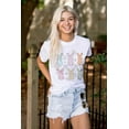 thumbnail image 3 of Colorful Easter Bunny Patterns Women's Graphic T Shirt Tees Brisco Brands S, 3 of 5