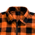 thumbnail image 6 of Plaid Shacket for Men Ghalytn Check Zip Shirt Jacket - Casual Outerwear with Pockets, 6 of 7
