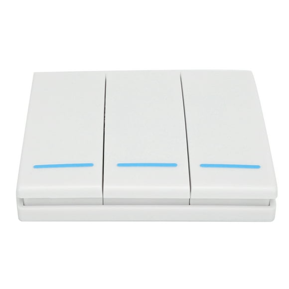 Smart Switch, Simple Operation Easy Installation Remote Wall Switch White Push Button Controller For Tuya ZigBee