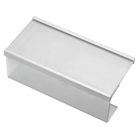 Uxcell 5.9 x 2.9inch Aluminum Name Plate Holder,Single Side Baking Finish 46mm Track